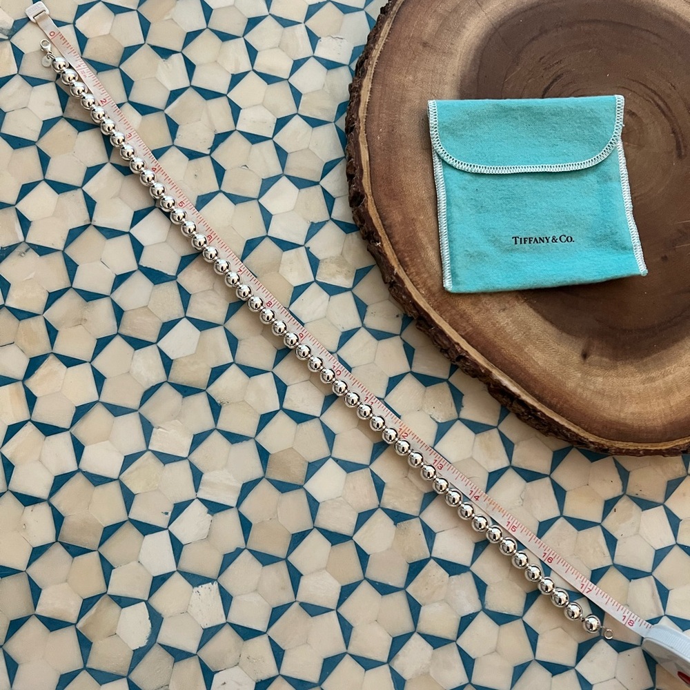 Tiffany Ball Necklace 18” sterling silver - Picture 2 of 9